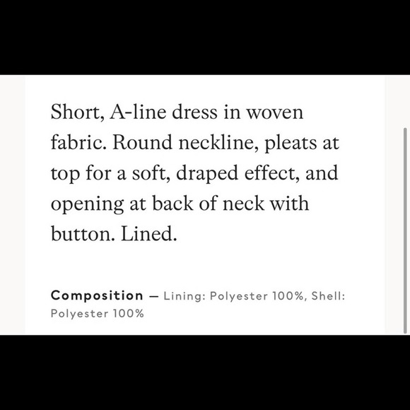 H&M Beige Blogger Favorite A-Line Dress - S - Picture 3 of 10